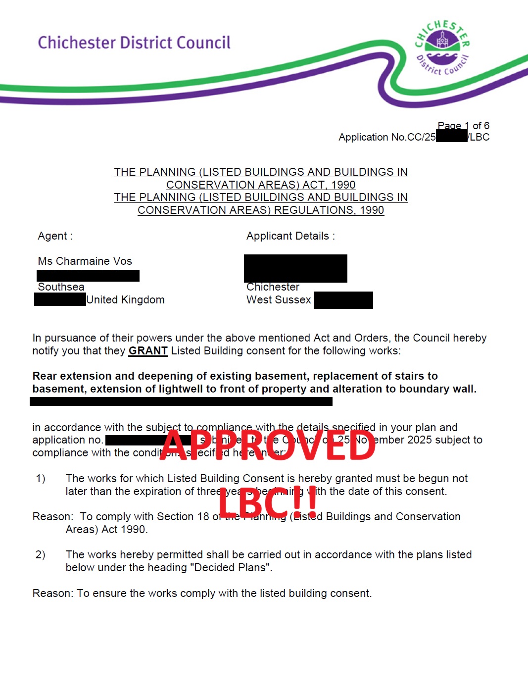 Another approval in to start the year – this time a listed building ...
